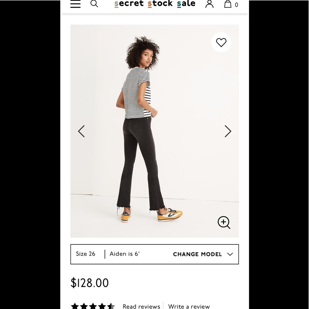 Black Calli Demi crop boot Madewell